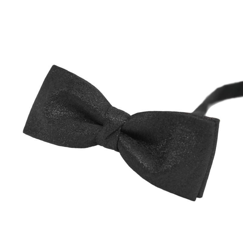 Men's Elegant Subtle Sparkle Black Bow Tie