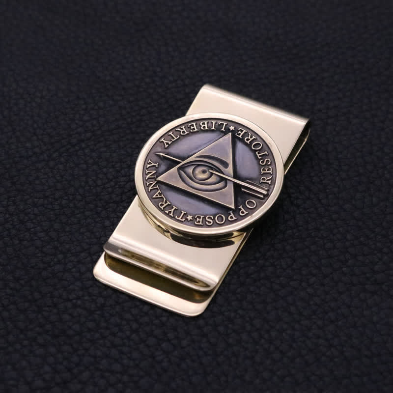 Liberty Angel's Eye Solid Brass Money Clip