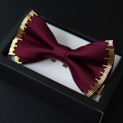 Men's Luxury Dazzling Golden Light Bow Tie
