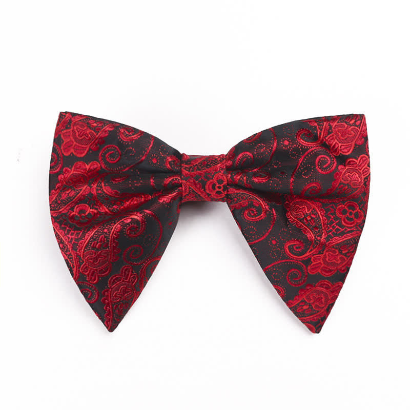 Men's Paisley Oversized Pointed Tuxedo Bow Tie