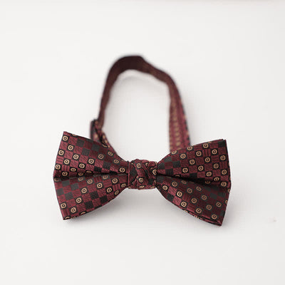 Men's Gradient Pattern Vintage Style Business Bow Tie