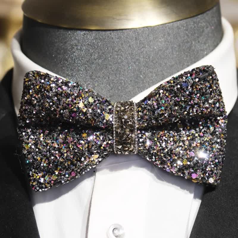 Men's Sparkling Colorful Rhinestone Gorgeous Bow Tie