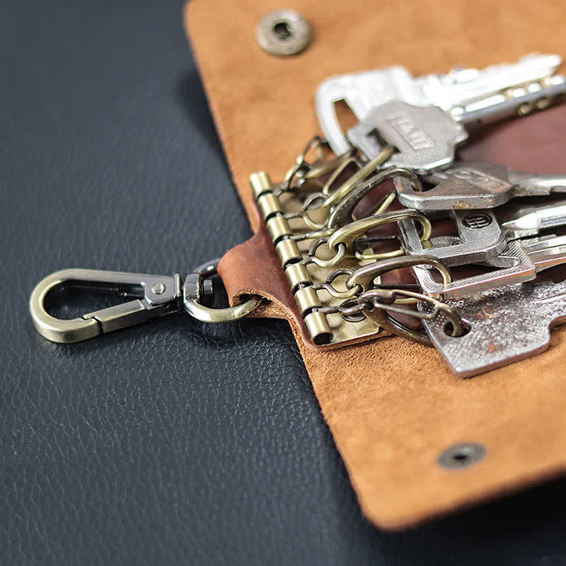 Versatile Belt Key Holder Leather Car Key Case