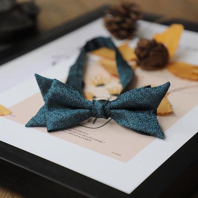 Men's Vintage Classic Teal Formal Bow Tie