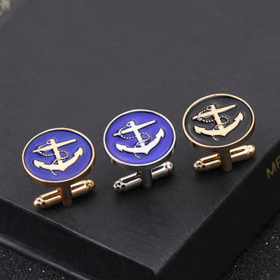 Men's Nautical Boat Anchor Cufflinks