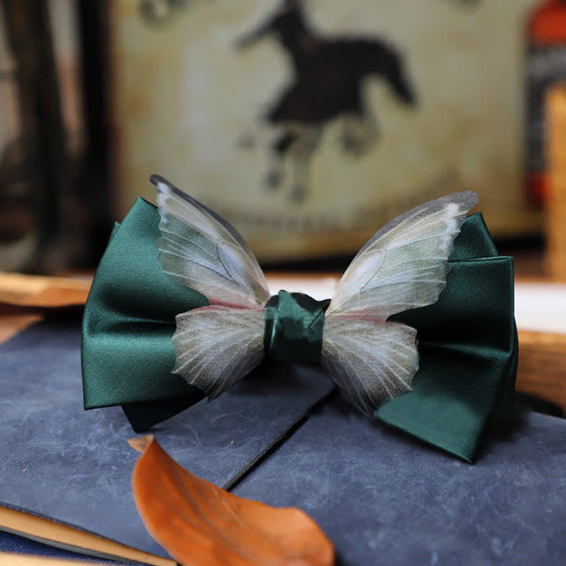 Men's Vintage Organza Butterfly Bow Tie