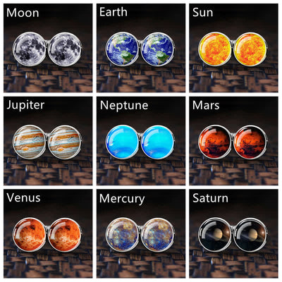 Men's Universe Solar System Planet Cufflinks