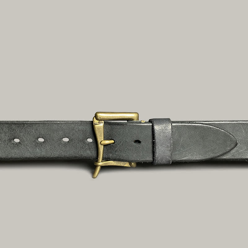 Unique Openable Cavalry Buckle Casual Leather Belt