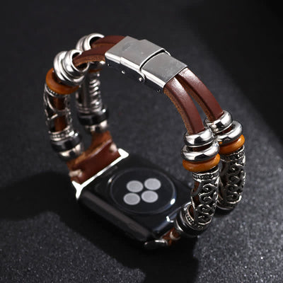 Embossed Ornament Wristband Watch Band