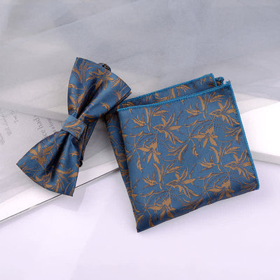 5Pcs Men's Orchids Pttern Gentleman Bow Ties Gift Box