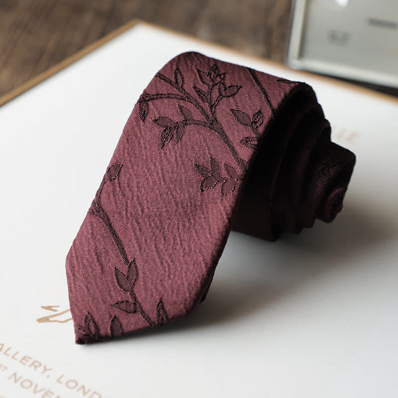Men's Classic Stereoscopic Floral Design Necktie