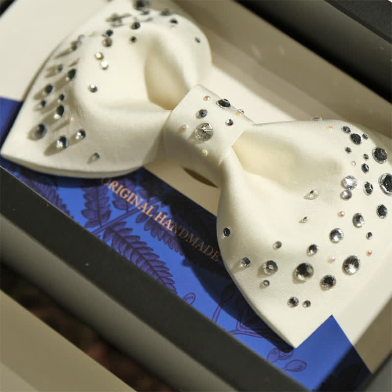 Men's Sparkly Rhinestone Starry Galaxy Bow Tie