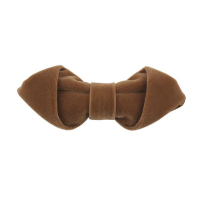 Men's Velvet Solid Color Party Business Pointed Bow Tie