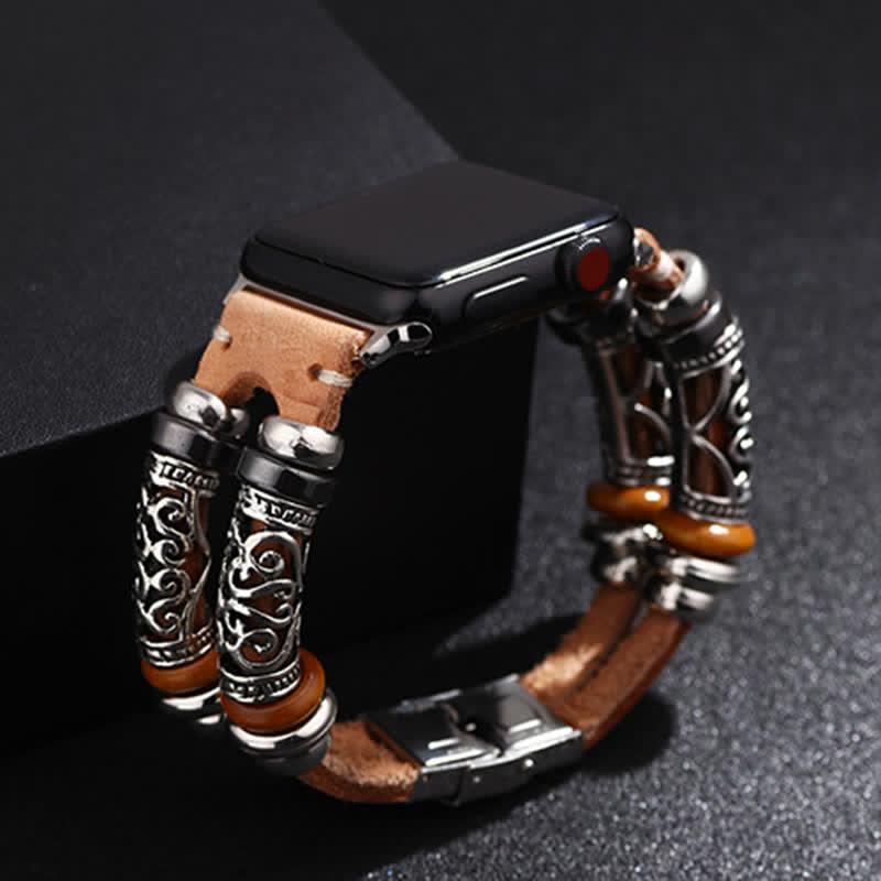 Embossed Ornament Wristband Watch Band