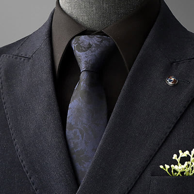Men's Striking Floral Pattern Business Necktie