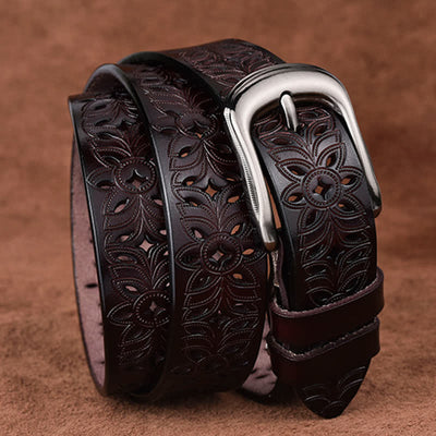 Women's Exquisite Fashion Accessory Hollow Out Leather Belt