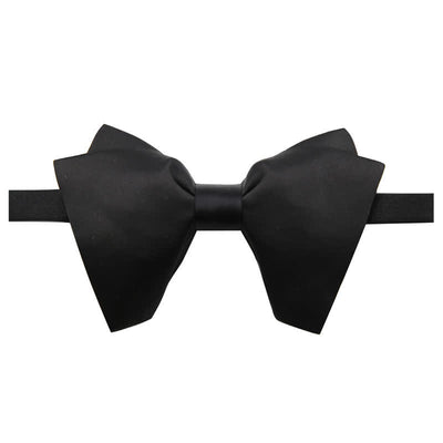 Men's Plain Solid Color Oversized Pointed Bow Tie