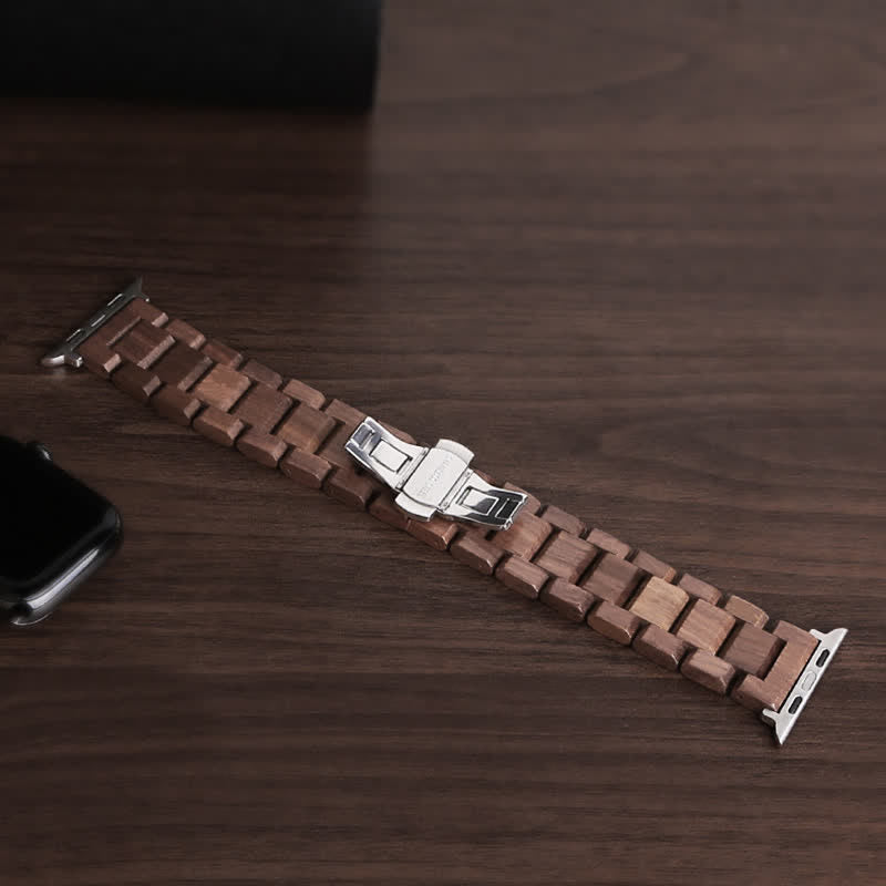 Natural Walnut Wooden Strap Watch Band