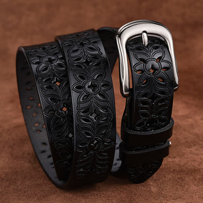 Women's Exquisite Fashion Accessory Hollow Out Leather Belt