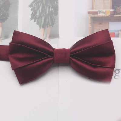 Men's Casual Simple Classic Solid Color Bow Tie