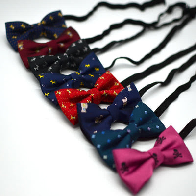 Kid's Funy Cartoon Motifs Twilled Bow Tie