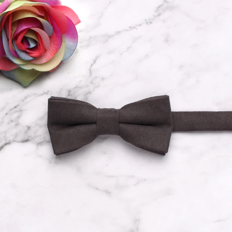 Kid's Simple Gentle Style Solid Color Bow Tie