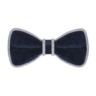 Men's Velvet Decorative Bling Edge Bow Tie