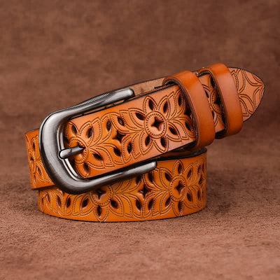 Women's Exquisite Fashion Accessory Hollow Out Leather Belt