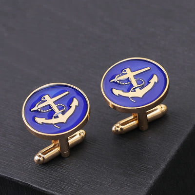 Men's Nautical Boat Anchor Cufflinks