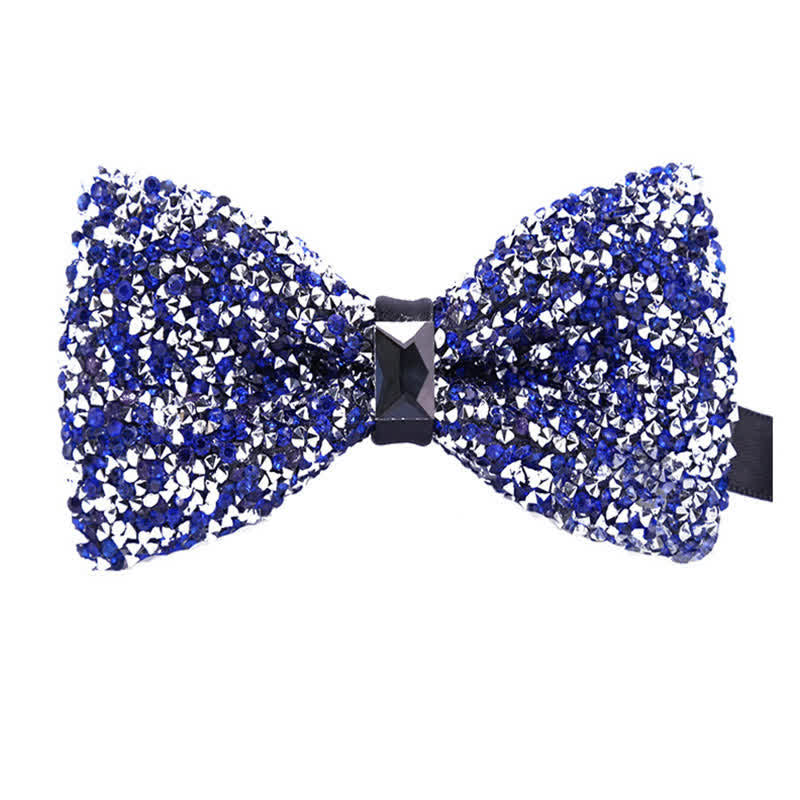 Men's Sparkle Star Glitter Crystal Bow Tie