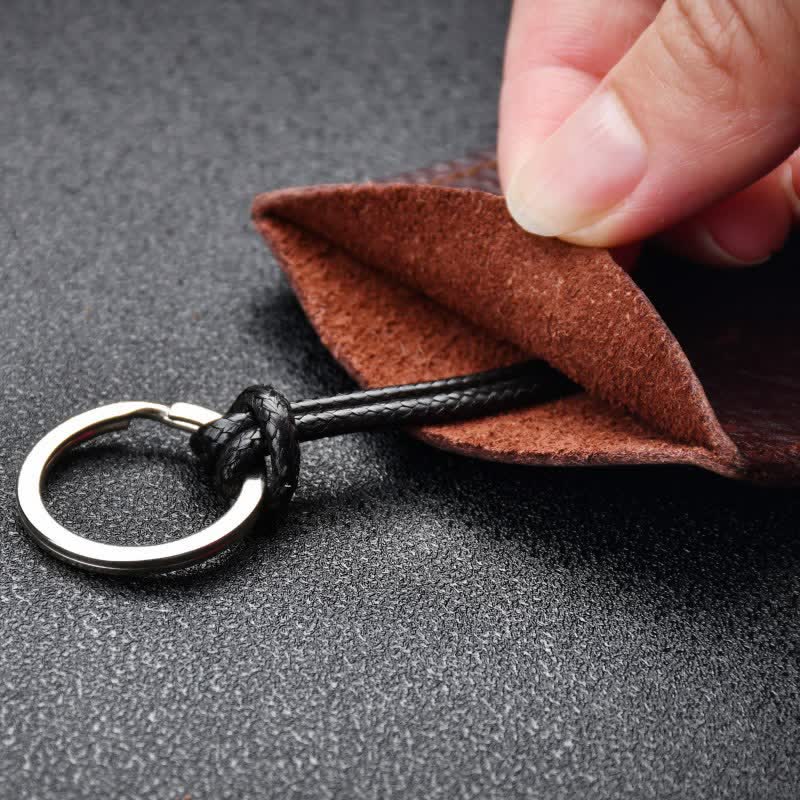 Mini Creative Portable Pull-out Leather Key Case