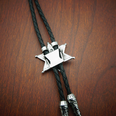 Punk Cowboy Vintage Plated Star Bolo Tie