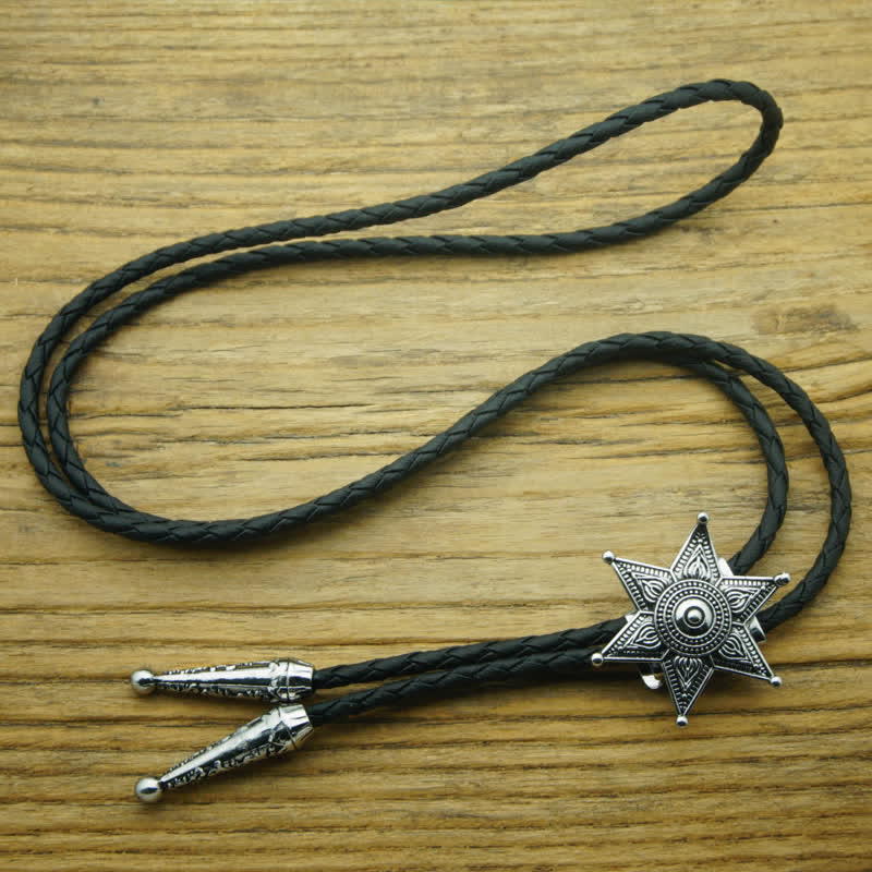 Punk Cowboy Vintage Plated Star Bolo Tie