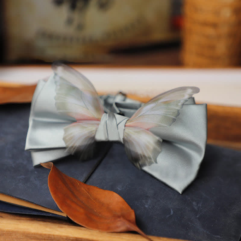 Men's Vintage Organza Butterfly Bow Tie