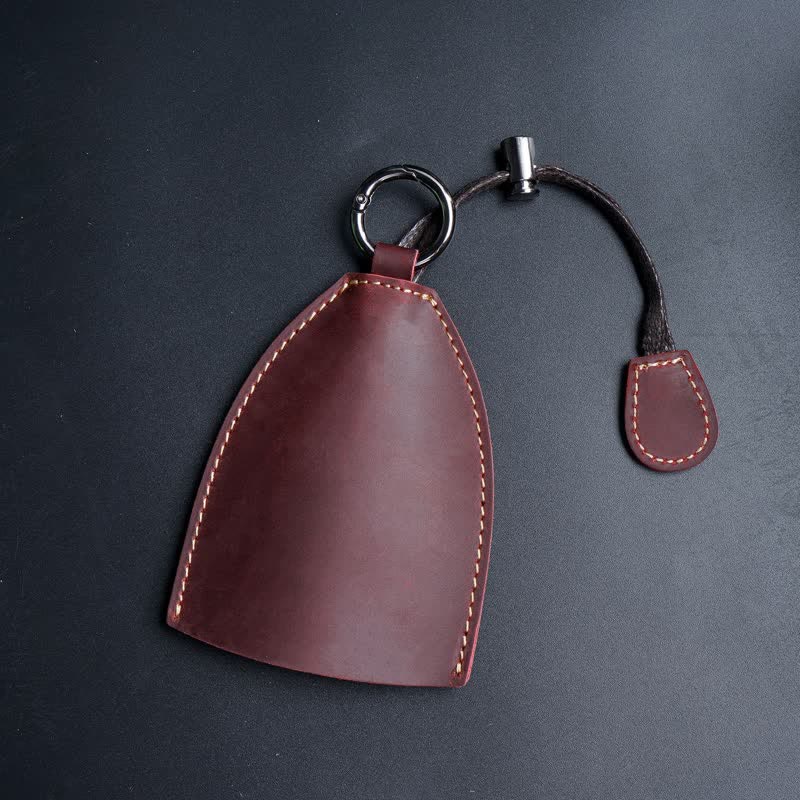 Genuine Leather Storage Bag Pull-out Key Case