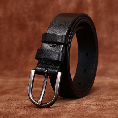 Metal Rivet Fashionable Casual Slim Leather Belt