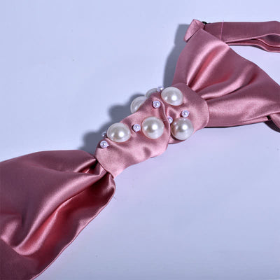 Men's Vintage Look Pearls Wedding Necktie