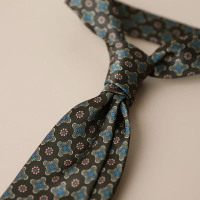 Men's Vintage Street Style Geometric Motif Necktie