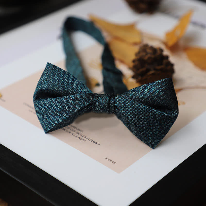 Men's Vintage Classic Teal Formal Bow Tie