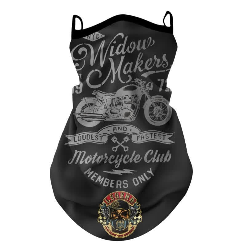 Born To Ride Motorbike Face Mask Ear Loops Bandana