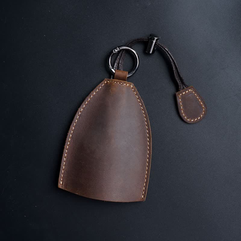 Genuine Leather Storage Bag Pull-out Key Case