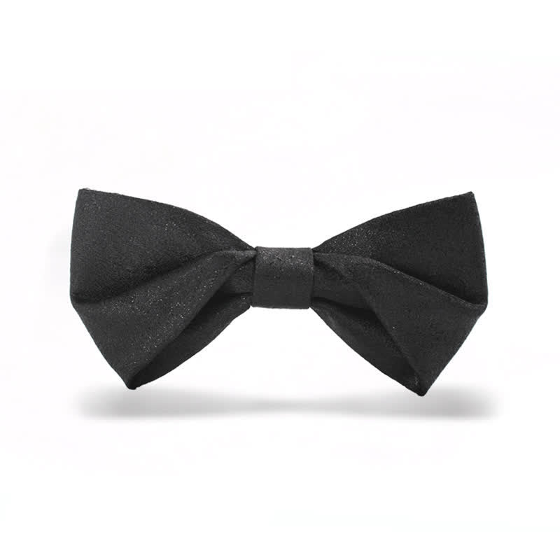 Men's Elegant Subtle Sparkle Black Bow Tie