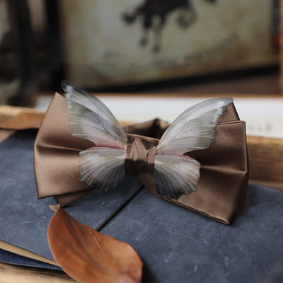 Men's Vintage Organza Butterfly Bow Tie