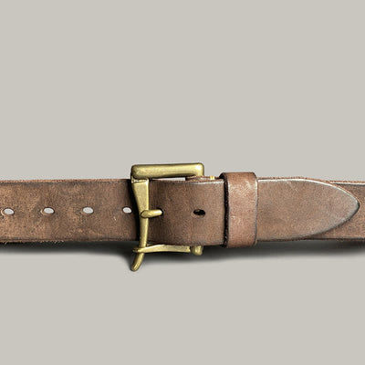 Unique Openable Cavalry Buckle Casual Leather Belt