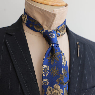 Men's Gentleman Flourish Vintage Flower Necktie
