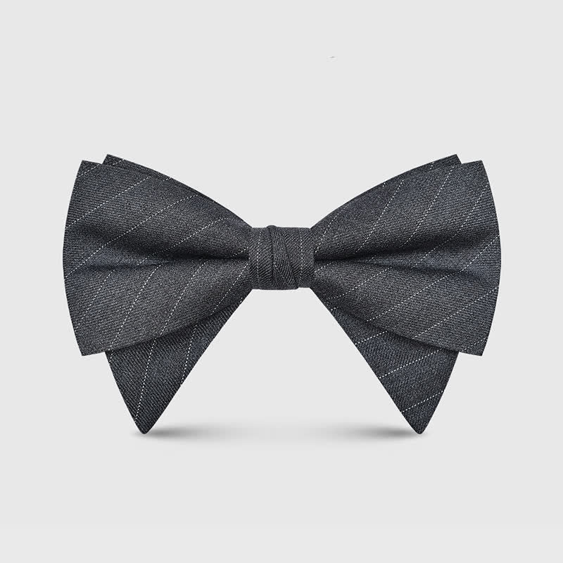 Men's Elegant Large Classic Oversized Pointed Bow Tie