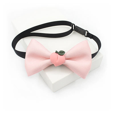 Kid's Cute Fruit Ornament Solid Color Bow Tie