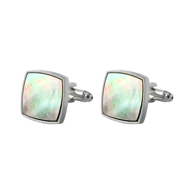 Men's Colorful Abalone Shell Stone Shirt Cufflinks