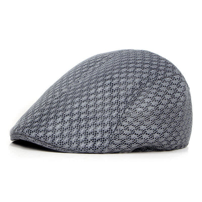 Mesh Summer Solid Color Flat Beret Hat