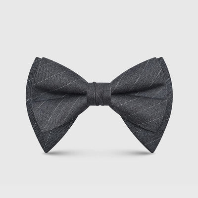 Men's Elegant Large Classic Oversized Pointed Bow Tie